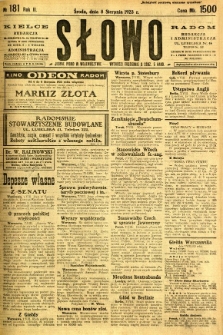 Słowo, 1923, R. 2, nr 181