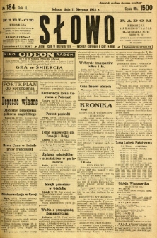 Słowo, 1923, R. 2, nr 184