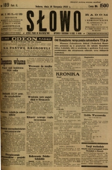 Słowo, 1923, R. 2, nr 189