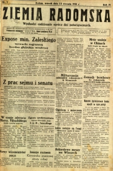 Ziemia Radomska, 1931, R. 4, nr 9