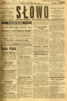 Słowo, 1923, R. 2, nr 201