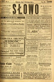 Słowo, 1923, R. 2, nr 202