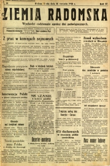 Ziemia Radomska, 1931, R. 4, nr 10