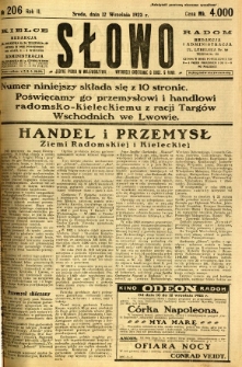 Słowo, 1923, R. 2, nr 206