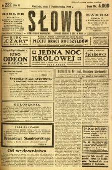 Słowo, 1923, R. 2, nr 222