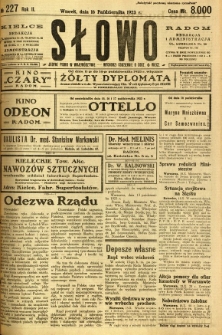 Słowo, 1923, R. 2, nr 227