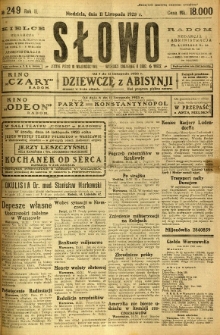 Słowo, 1923, R. 2, nr 249
