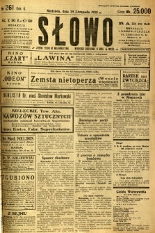 Słowo, 1923, R. 2, nr 261