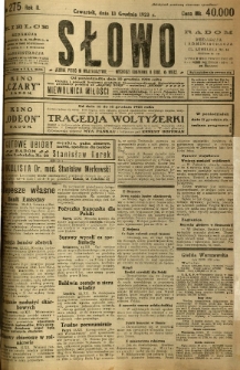 Słowo, 1923, R. 2, nr 275