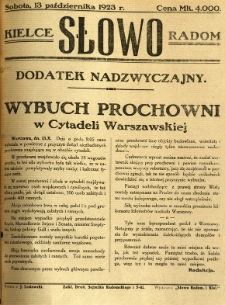 Słowo, 1923, R. 2, wyd. nadzwyczajne