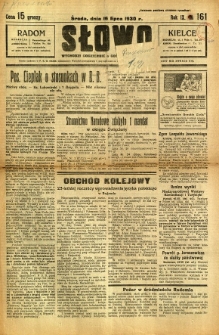 Słowo, 1930. R. 9, nr 161