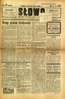 Słowo, 1930. R. 9, nr 163