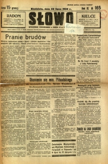 Słowo, 1930. R. 9, nr 165