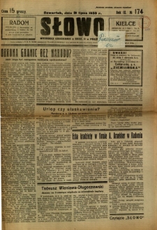 Słowo, 1930. R. 9, nr 174