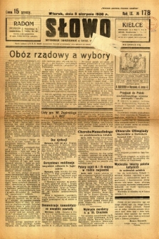 Słowo, 1930. R. 9, nr 178