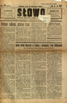 Słowo, 1930. R. 9, nr 181