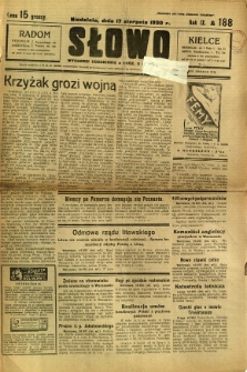 Słowo, 1930. R. 9, nr 188