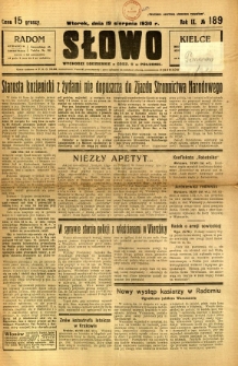 Słowo, 1930. R. 9, nr 189