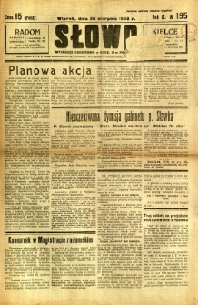 Słowo, 1930. R. 9, nr 195
