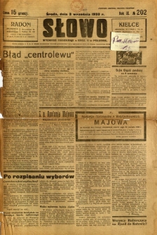 Słowo, 1930, R. 9, nr 202