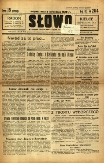 Słowo, 1930. R. 9, nr 204