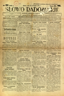 Słowo Radomskie, 1922, R. 1, nr 181