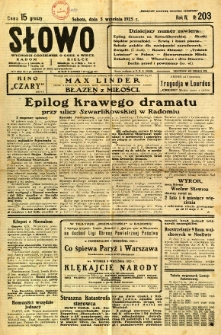Słowo, 1925, R. 4, nr 203