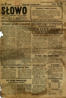 Słowo, 1927, R. 6, nr 75