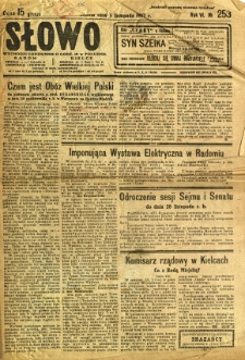 Słowo, 1927, R. 6, nr 253