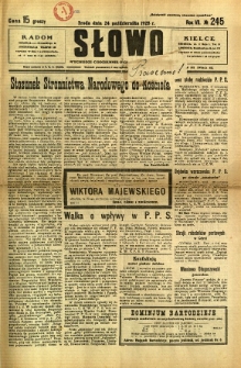 Słowo, 1928, R. 7, nr 245