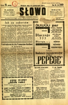 Słowo, 1928, R. 7, nr 249