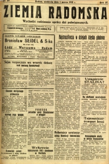 Ziemia Radomska, 1931, R. 4, nr 49
