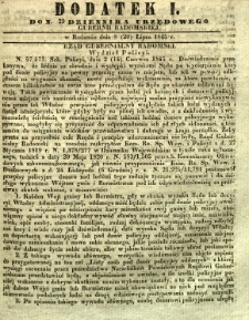 Dziennik Urzędowy Gubernii Radomskiej, 1845, nr 29, dod. I