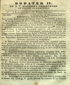 Dziennik Urzędowy Gubernii Radomskiej, 1845, nr 38, dod. IV