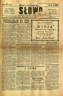 Słowo, 1928, R. 7, nr 263