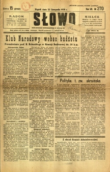 Słowo, 1928, R. 7, nr 270