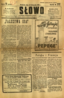 Słowo, 1928, R. 7, nr 272
