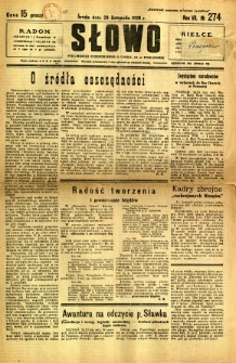 Słowo, 1928, R. 7, nr 274