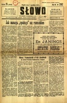 Słowo, 1928, R. 7, nr 282