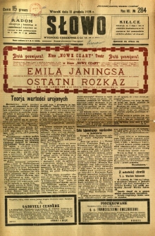 Słowo, 1928, R. 7, nr 284