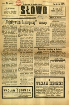 Słowo, 1928, R. 7, nr 285