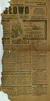 Słowo, 1929, R. 8, nr 27