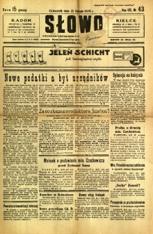 Słowo, 1929, R. 8, nr 43