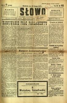 Słowo, 1929, R. 8, nr 46