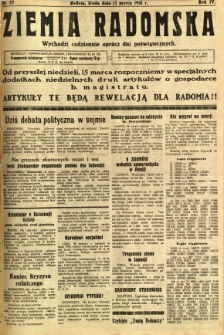Ziemia Radomska, 1931, R. 4, nr 57