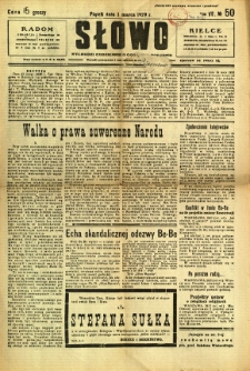 Słowo, 1929, R. 8, nr 50