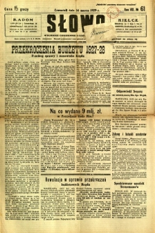 Słowo, 1929, R. 8, nr 61