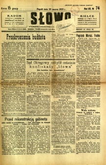 Słowo, 1929, R. 8, nr 74