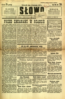 Słowo, 1929, R. 8, nr 78
