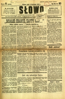 Słowo, 1929, R. 8, nr 80